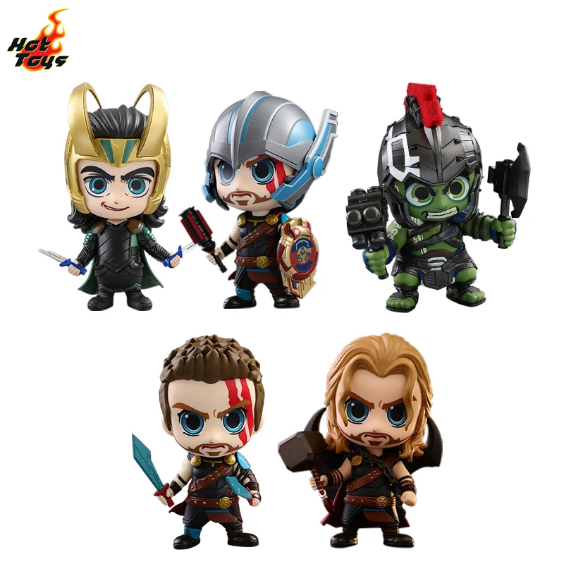 

In Stock Original HotToys COSBABY COSB376~380 Thor Loki Hulk The Avengers Movie Character Model Collection Artwork Q Version