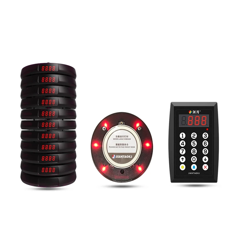 Pager Restaurant Coaster Queuing System with Wireless Guest Call Beeper Paging and Queue Management for Hotels & Hospitals