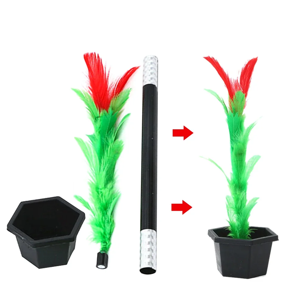 1 Set Magic Wand To Flower Magic Trick Easy Vanishing Magic Tricks Toys for Adults Kids Show Prop for Boy Toy for Children