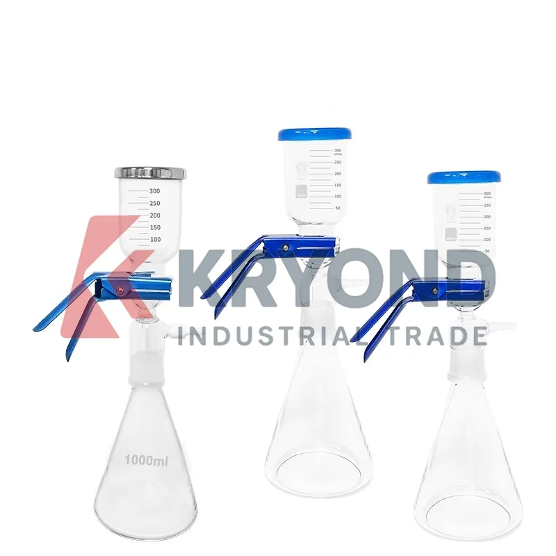 Laboratory Vacuum Filtration Apparatus 250/500/1000/2000/3000ml Glass Filter Sand Core Solvent Membrane Filter Original Product