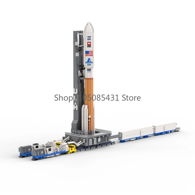 

MOC-128611 Набор строительных блоков для сборки ракеты Atlas V и транспортного средства в масштабе 1:110 - Аэрокосмический конструктор для любителей космонавтики