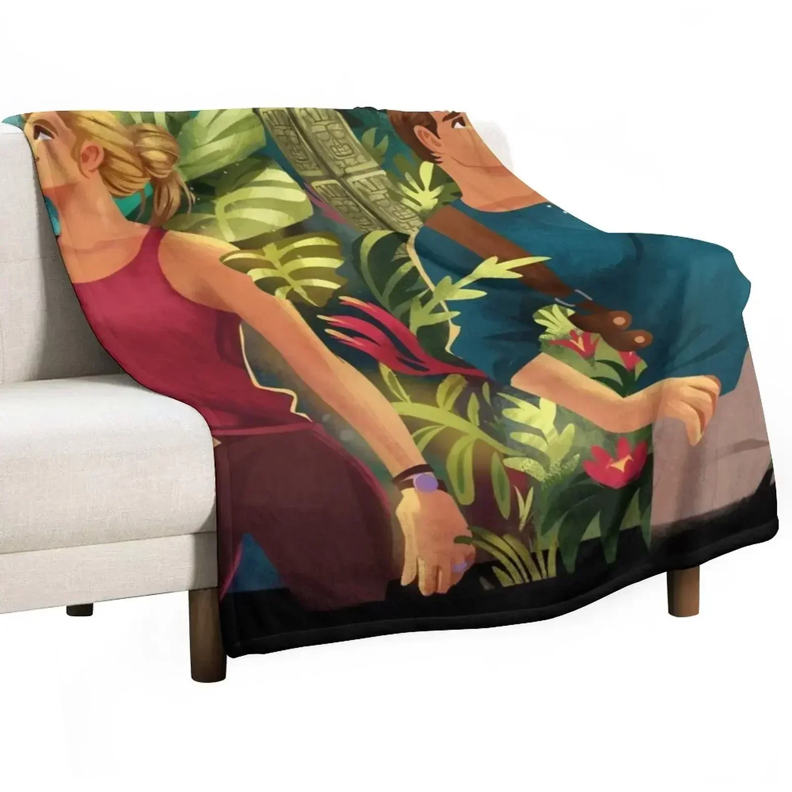 Uncharted Throw Blanket Decoratives For Decorative Sofa Camping Giant Sofa Blankets