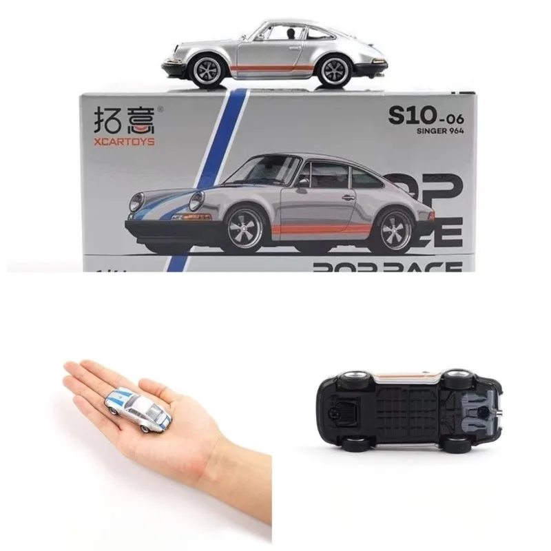 Xcartoys 1:64 Scale Diecast Alloy SINGER 964 Toys Sports Cars Model Classic Nostalgia Adult Gift Souvenir Static Display