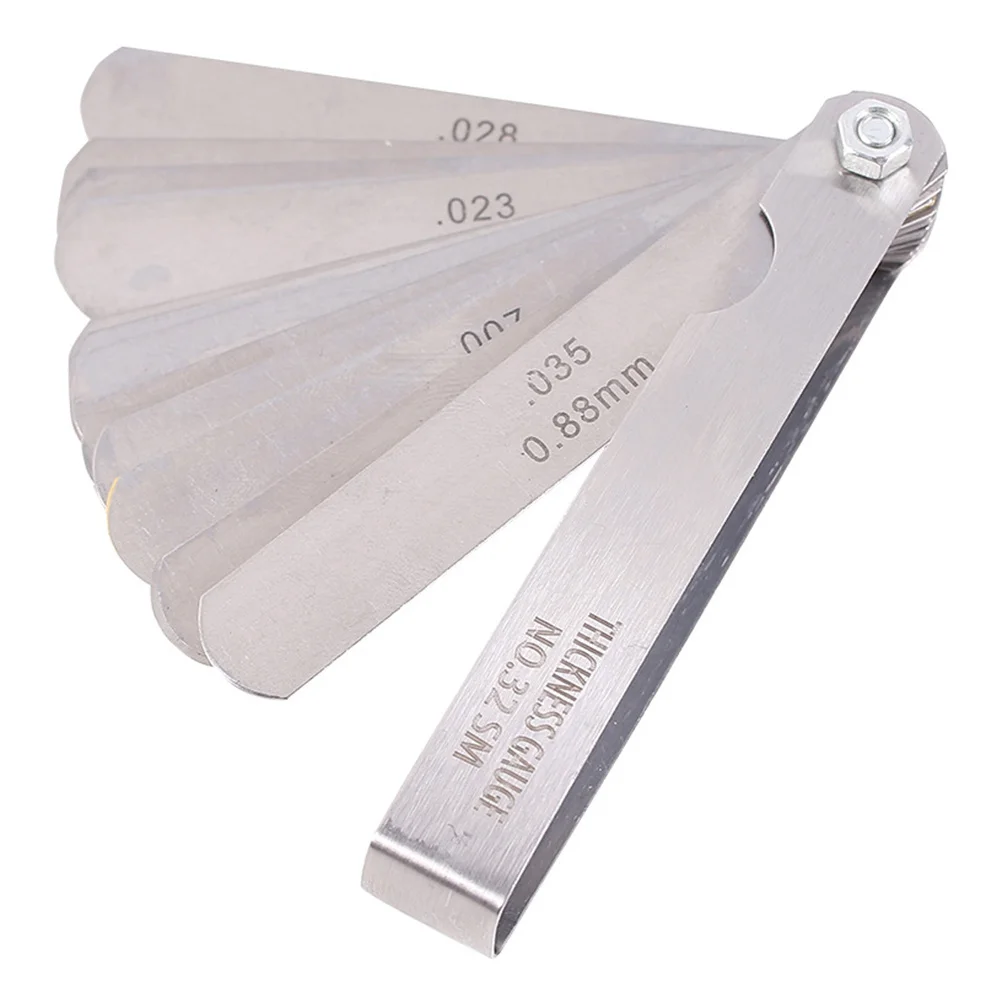 32 Pieces Stainless Steel String Gap Ruler Standard Measurement Gauge Guitar Luthier Tool String Action Gauge for Electric Bass