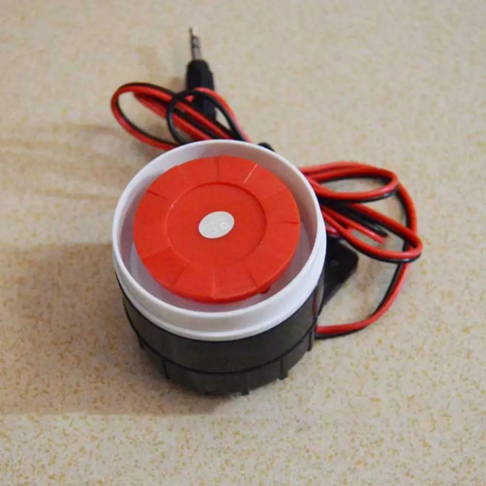 Easy Installation Wired Siren Versatile Use High Decibel Attention-grabbing Alarm Loud And Clear Sound Audio Plug Indoor Use