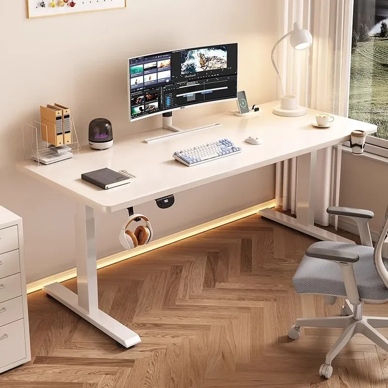 Solid wood electric lifting table Smart e-sports computer  Home study  Office desk Standing workbench