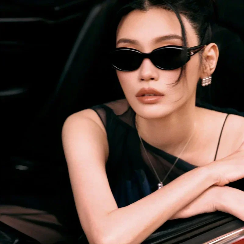 Summer New Women Cat Eye Acetate Beach Sunglasses  Fashion Designer Brand S-DA Outdoor Men Protective Handmade SUN GLASSES UV400