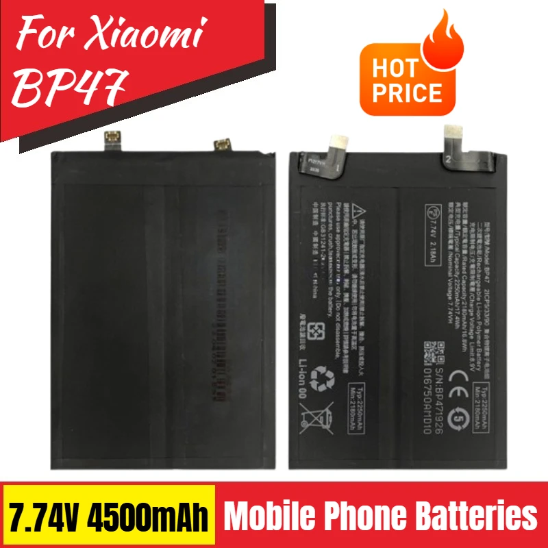 

7.74V 4500mAh Phone Battery BP47 for Xiaomi Mi Redmi Note 11 Plus Note 11 Pro Note11+Brand-New High Quality