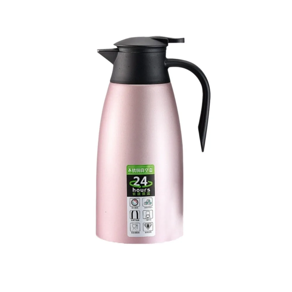 

Термальный кофейник 2 л, термос из нержавеющей стали 304, чайник большой емкости, пылезащитный двухслойный изолированный горшок для воды