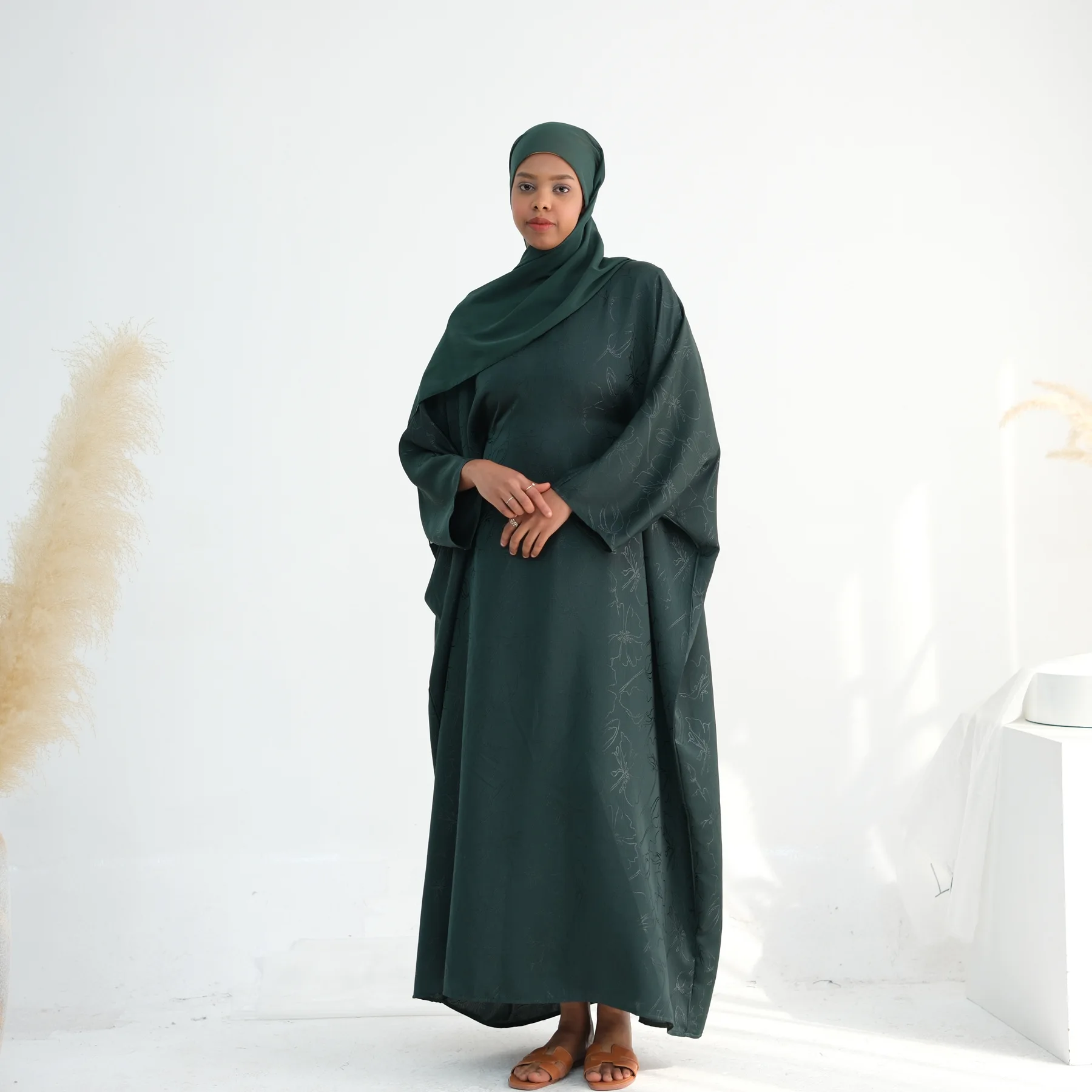 

Eid Muslim Abaya for Women Modest Dresses Print Kaftan Hijab Jalabiya Abayas Islam Ramadan Morocco Dubai Vestidos Arab Long Robe