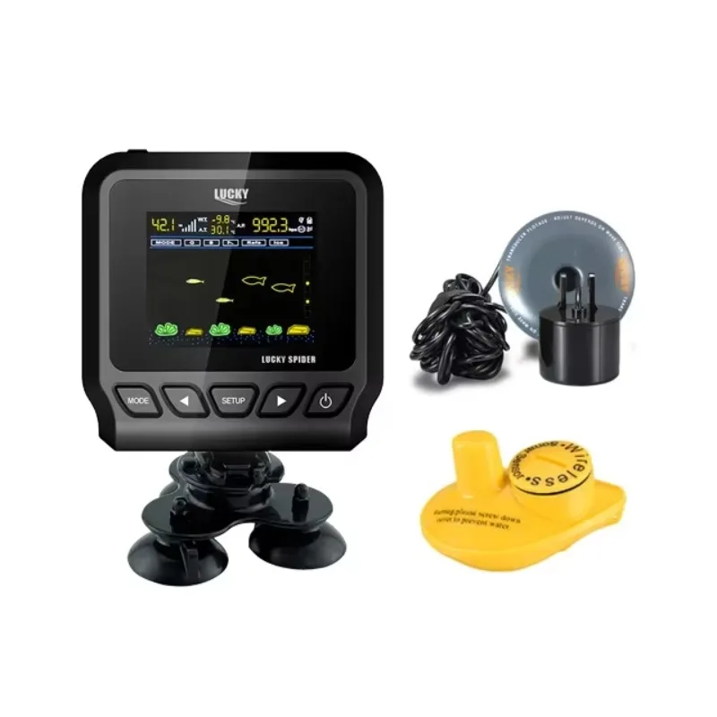 2025Lucky  for kayak FL218CS-WT 3.1inch colored Iconic Display with Type W wireless sensor and transducer sensor