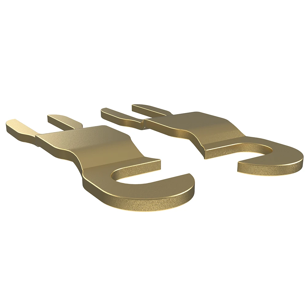 ブリッジケーブルごとの銅製スピーカー,Hifiオーディオスピーカー用のフォーク接続プレート,バインディングポスト,diyオーディオジャンクションボックス,7n