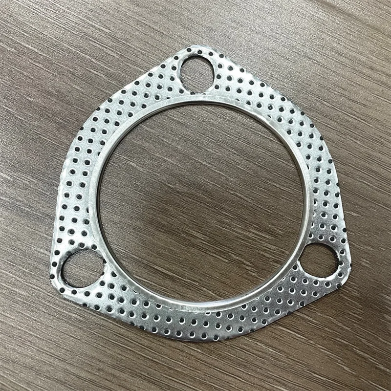 

Универсальная прокладка-уплотнитель выхлопной системы 2,75 дюйма, треугольная, серебристая, для ремонта выхлопных систем автомобилей, надежные автоаксессуары