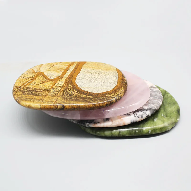 Marble Coaster, Pot Mat, Creative Dining Table Insulation Mat, Light Luxury and Anti Scalding Natural Jade Head Coaster