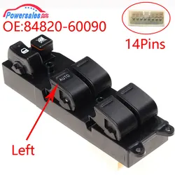 New Front Left Power Window Master Control Switch For Toyota Echo Yaris Camry Picnic 4Runner Hilux TUV 84820-60090 8482060090