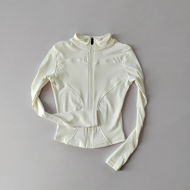 Outdoor Sports Long Sleeved Women Slim Yoga Clothes Quick Dry Zipper Cardigan Stand Up Collar Jacket Running Fitness Jacket Top 3 SKINOFSKIN Women's Slim-Fit Yoga Zip Cardigan – Quick-Dry Outdoor Jacket – view 3