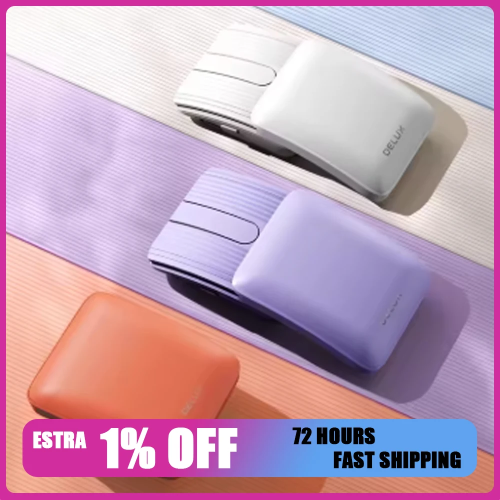 DeLUX MF10 Office Mouse Bluetooth Connection 1600DPI Collapsible Wireless Mouse Light Weight  Mute For Pc Accessories Gifts