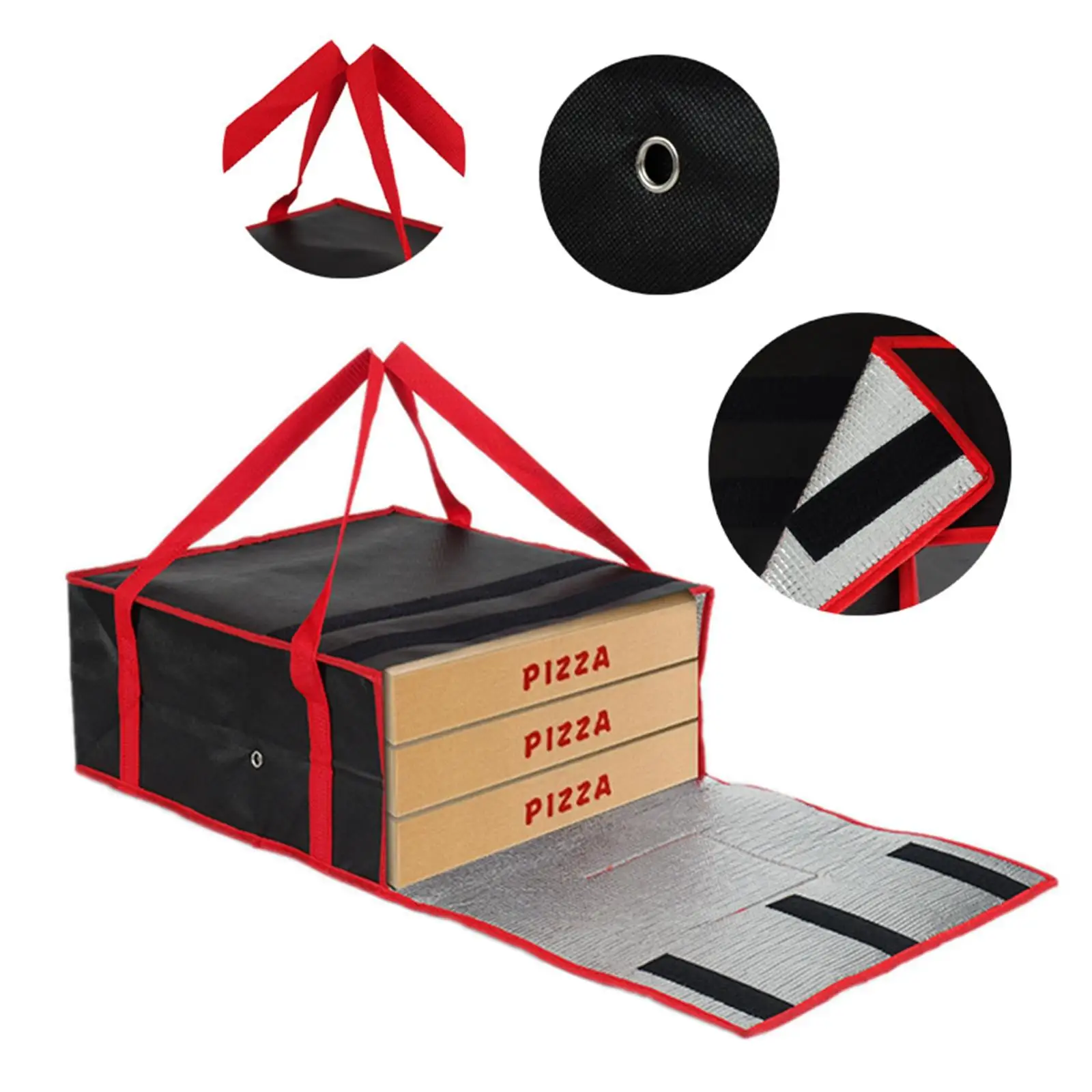Insulated Easy to Clean Insulated Grocery Bag Carrying Case for Picnic Takeaway Catering