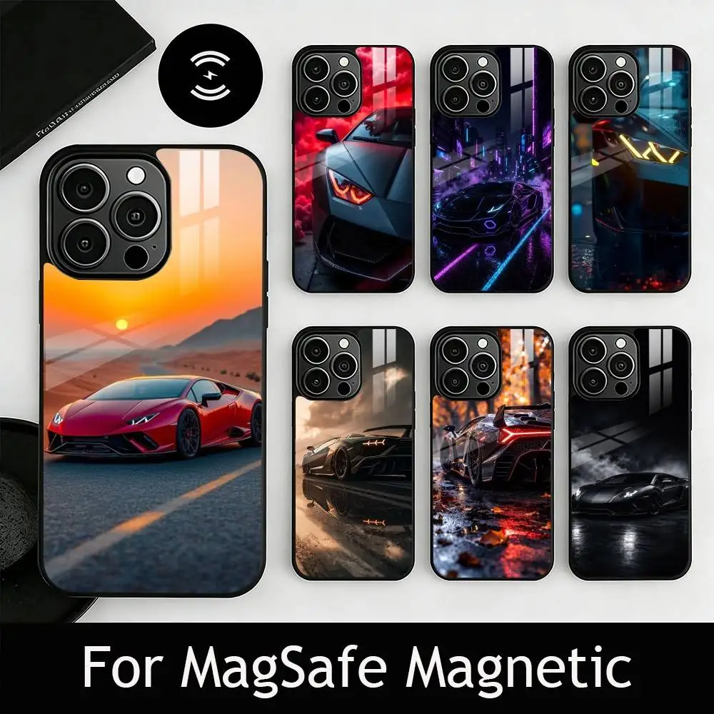 

Wild Bull S-sport C-car Phone Case For iPhone17,16,15,14,13,12,11 Plus,Pro Magnetic For Magsafe Wireless Charging
