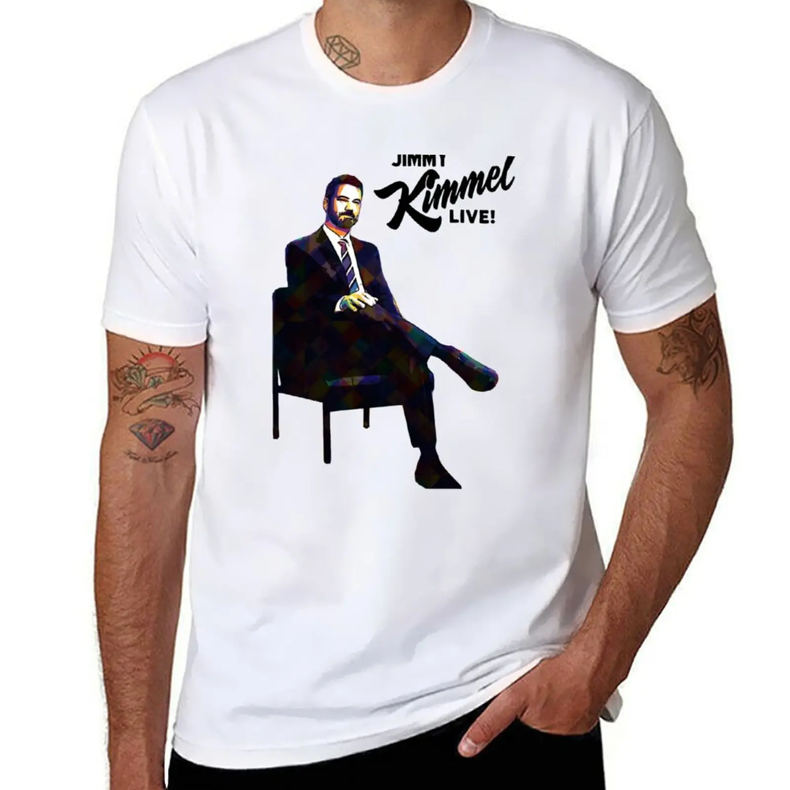 

Jimmy Kimmel live comedy T-Shirt t shirt man cotton funny t shirts man t shirt for man T-shirt