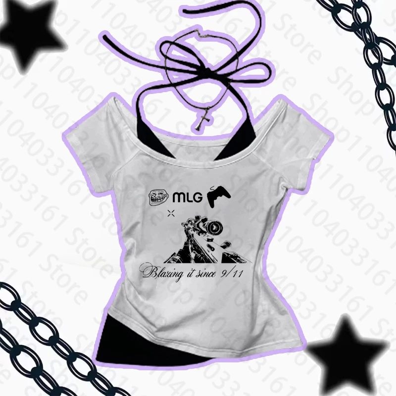 موضة Y2K انمي ياباني نمط تي شيرت لطيف عادية الهيب هوب Harajuku فتاة الشارع ارتداء الجرافيك قصيرة الأكمام المرأة س الرقبة تيز #2