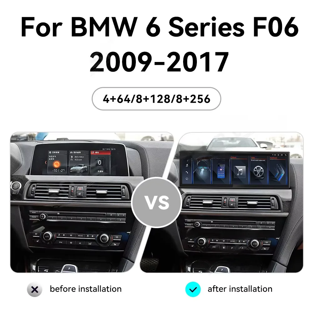 Android Auto 14.9" Car Radio For BMW 6 Series F06 2009-2017 Android 14 Car Multimedia Player Carplay GPS Navigation Auto Stereo