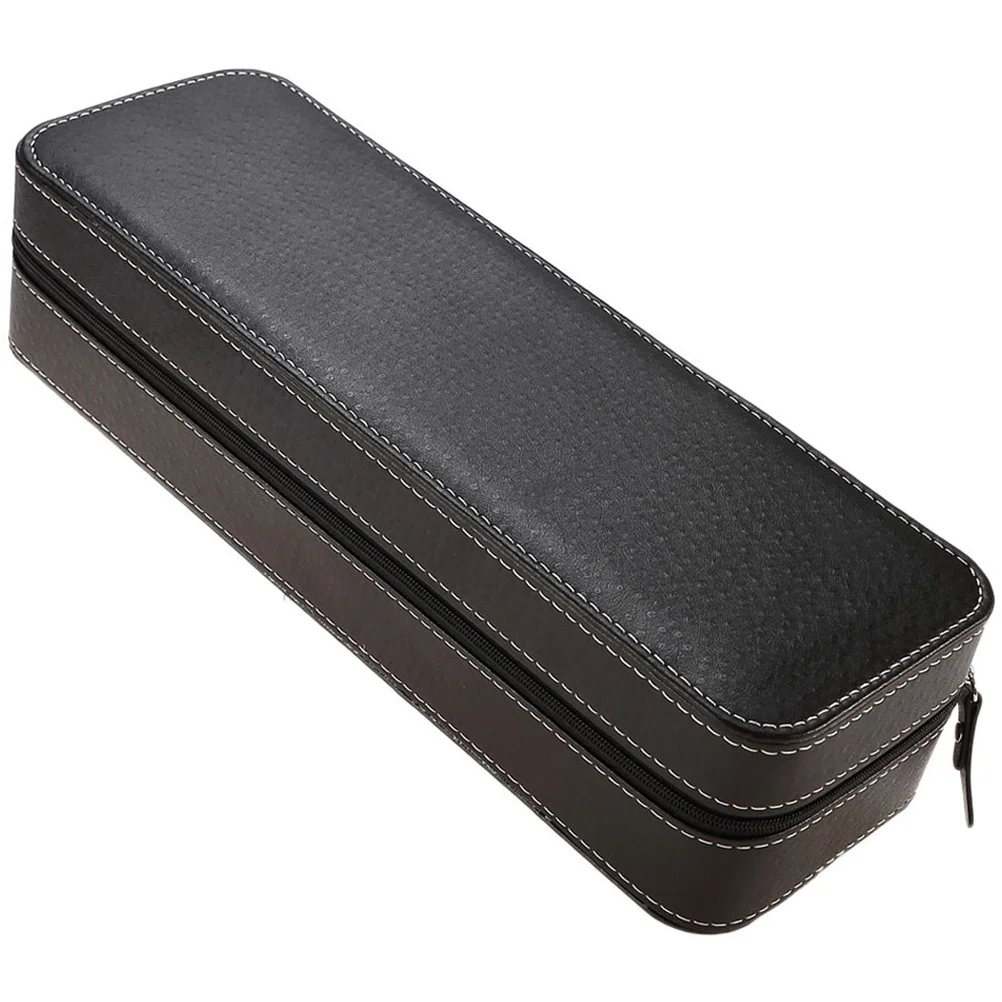 Mallette de rangement de montre à 6 fentes, fermeture à glissière Portable, organisateur de montre, boîte de rangement de bijoux, boîte de transport de voyage, étui à bijoux
