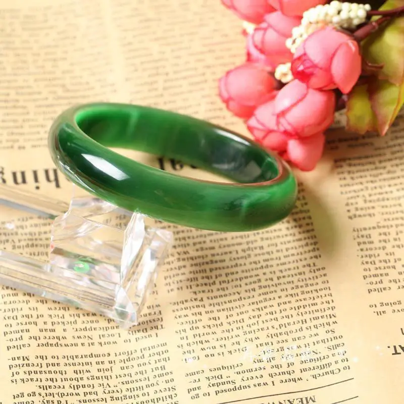 

Pink Purple Green Yellow Red Multicolor Crystal Opal Bracelet Women's Bracelet Hibiscus Jade Bracelet