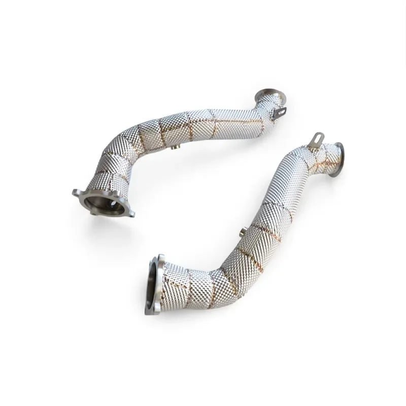 Insulated downpipe header 720 720S 4.0T 2019-2023 SS304 car performance exhaust pipe Power upgrade