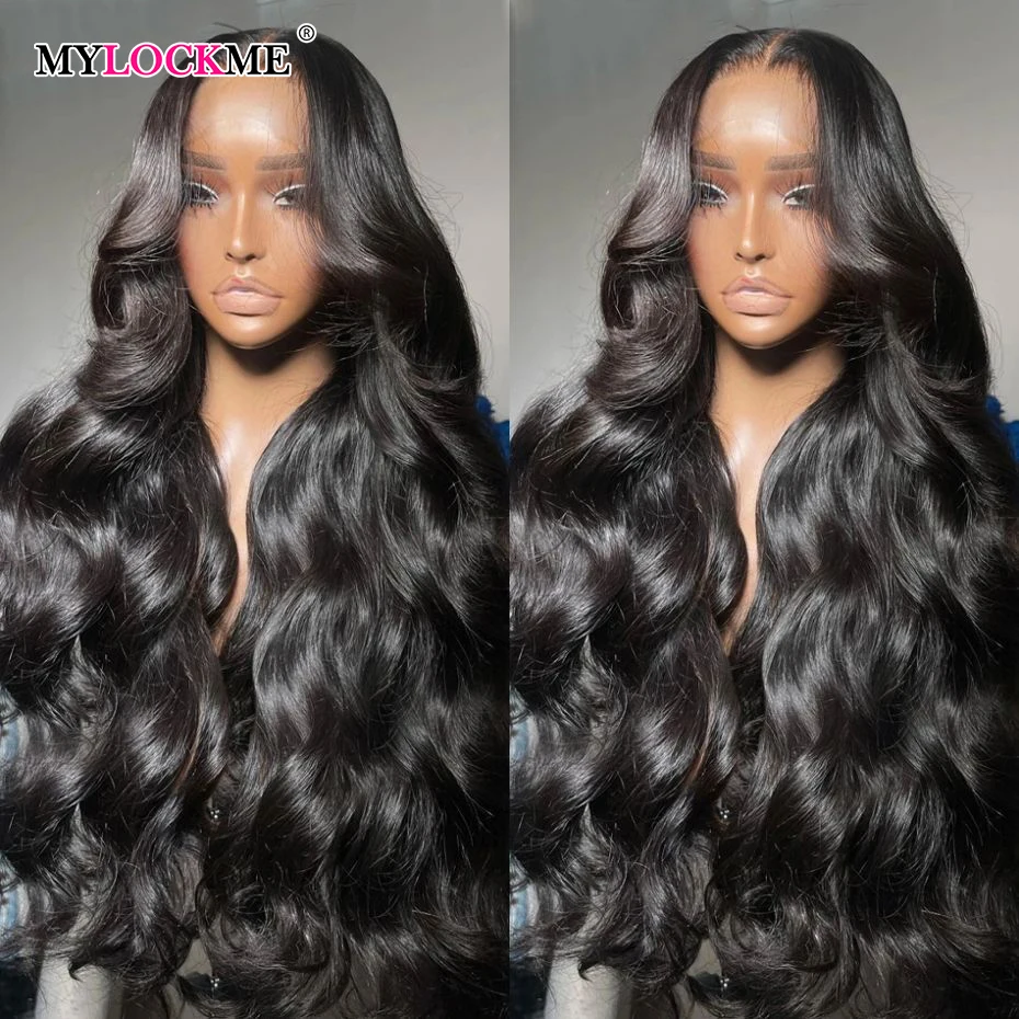 180% Body Wave Lace Frontal Wigs 13x4 13x6 Transparent Lace Front Wig Human Hair Pre Plucked Brazilian Hair Lace Closure Wig