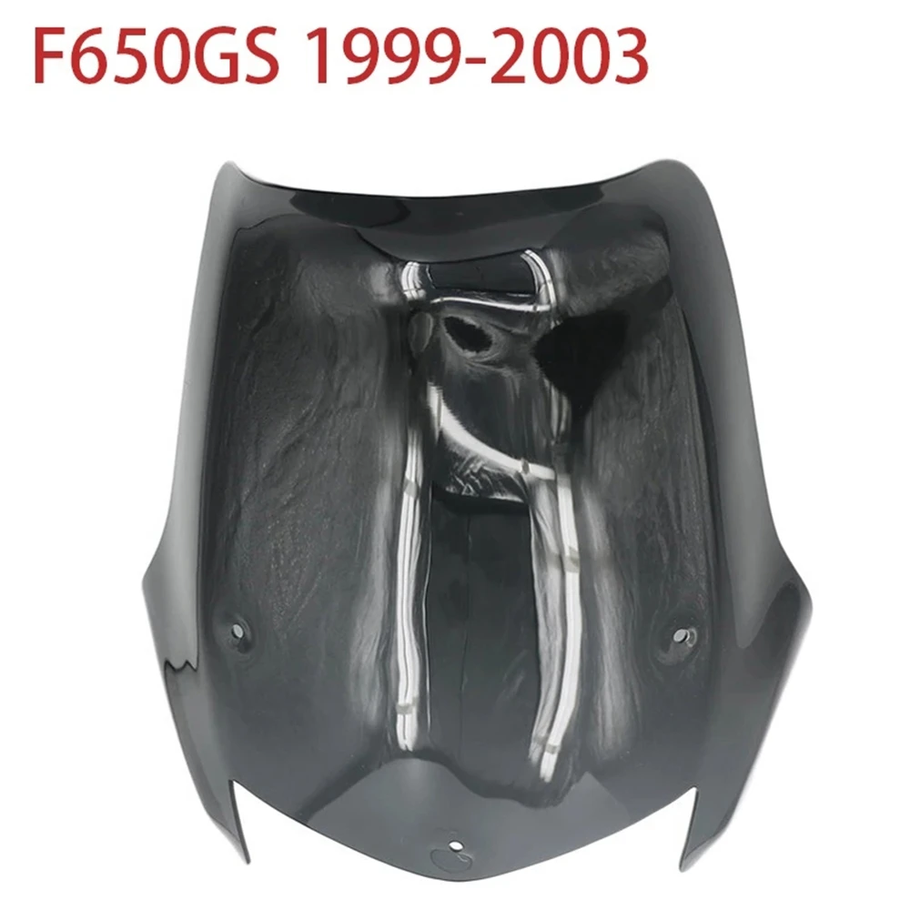 

A82E-Black Motorcycle Windshield Wind Screen Wind Shield Screens Deflectors For-BMW F650 F 650 GS 1999-2003
