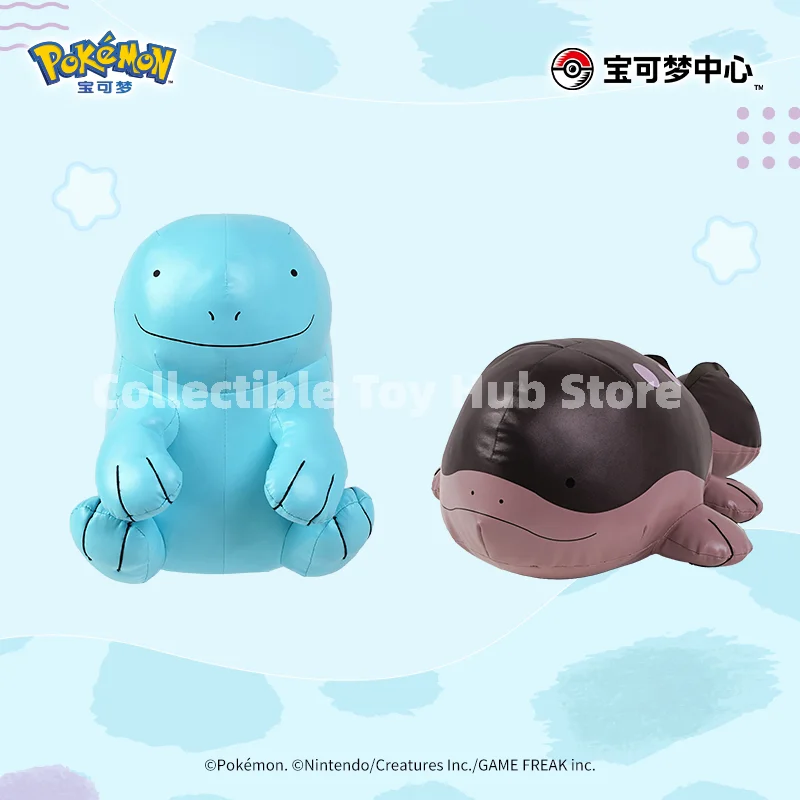 Genuine Pokemon Center Wooper Series Merch, Paldean Wooper Quagsire Plush Badge Keychain Crossbody Bag Pu Doll Collection Gift