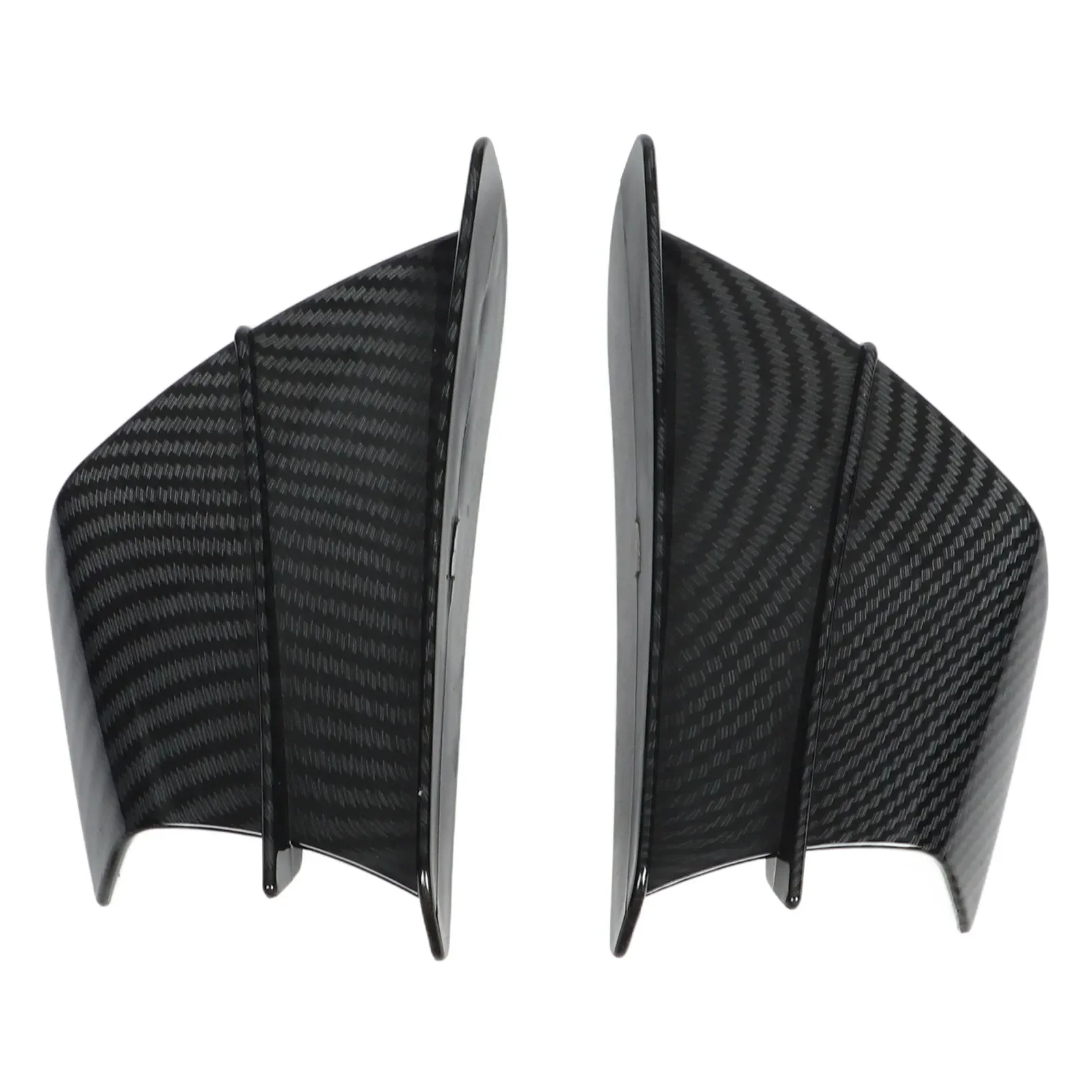 1 Pair Motorcycle Aerodynamic Wing Carbon Fibre Style Side Fairings Winglets Universal Fit