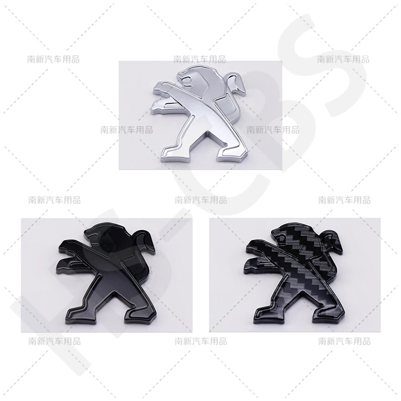 Pegatina de ABS para el Logotipo Central del Volante de Coche, 2.9x3.1cm, para Peugeot 207 307 308 407 408 508 4008 5008 607 2008 206 107 3008