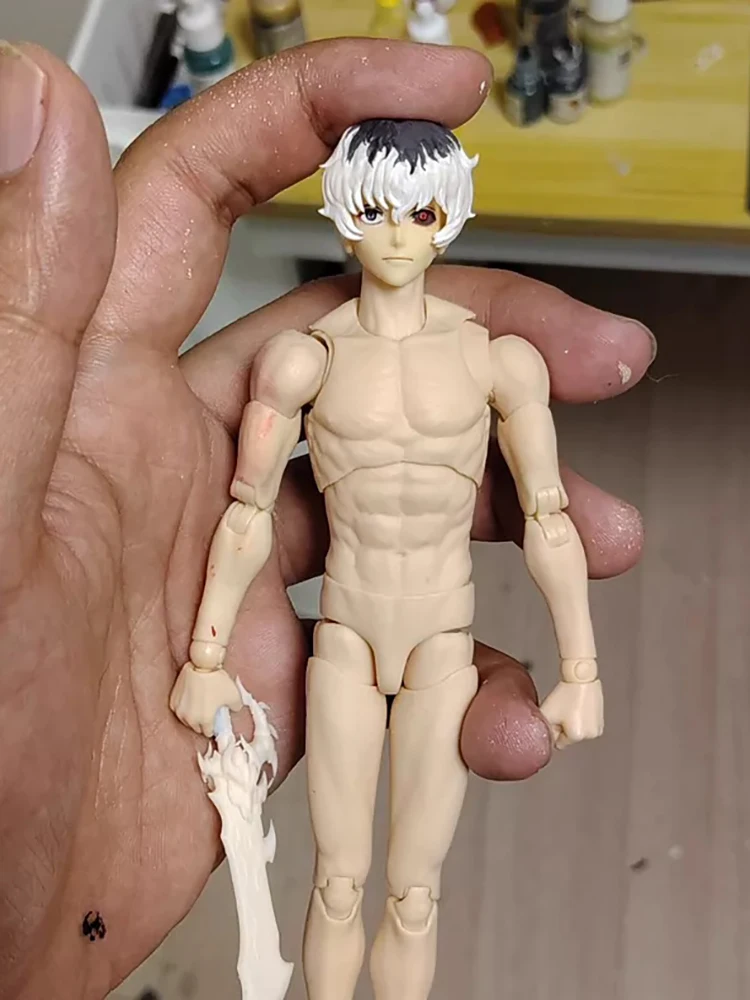 1/12 Zenin Naoya Okkotsu Yuta Kaneki Ken Anime Man Figure Painted Head Sculpt Customization For 6" Shf Vtoys Windtoys Body - view 3