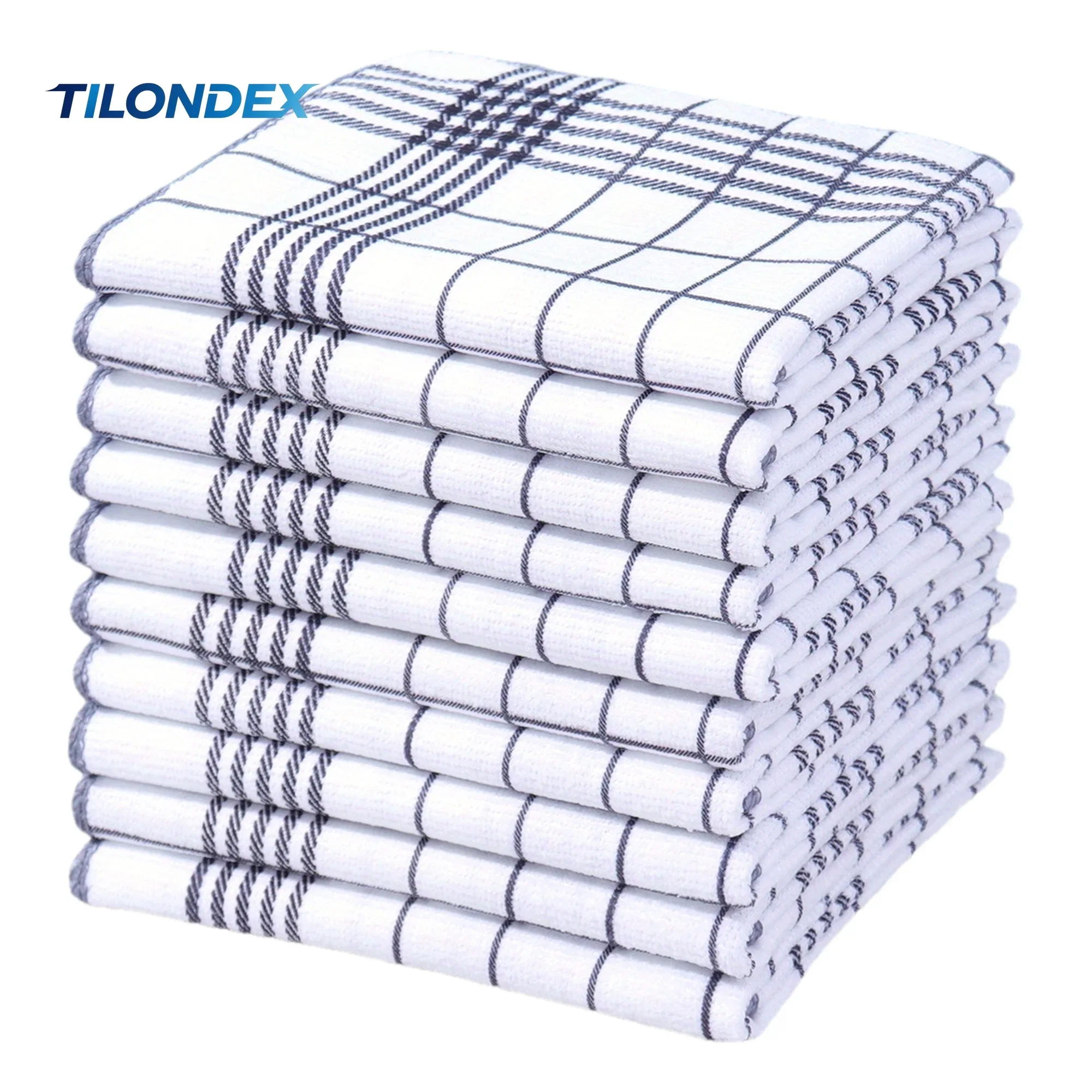 TILONDEX Highly Absorbent And Lint-Free Dish Towels Size 40 X 60Cm for Quick Cleaning Suitable for Coffee Machines Kitchen