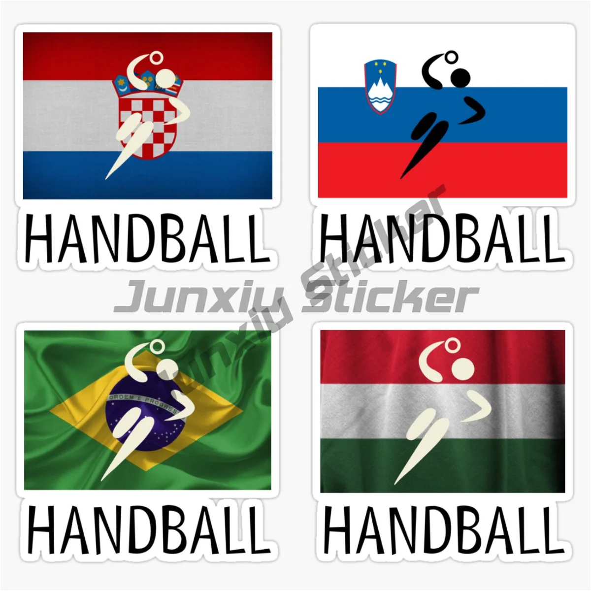 Hungary Croatia Slovenia Brazil North HANDBALL Sports Car Motorcycle Bike Waterproof Weatherproof UV Vinyl Self-adhesive Decals