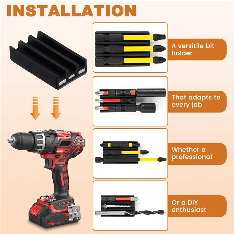 Vlag Magnetic Bits Folder Attach To Drill,Universal Fit Magnet Screw Driver Bits Hex Screw Holder Sleeve For Impact Driver