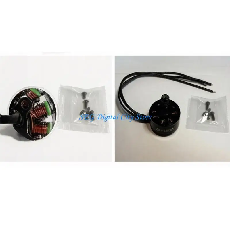 U75B 1300KV Motor 2807 Brushless Motor Part with Metal Housing for Responsive Throttle Control, Smooth Output, and Customize
