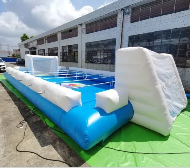 Inflatable Soap Football Pitch Soccer Arena Inflatable Slippery Soccer Field for Event