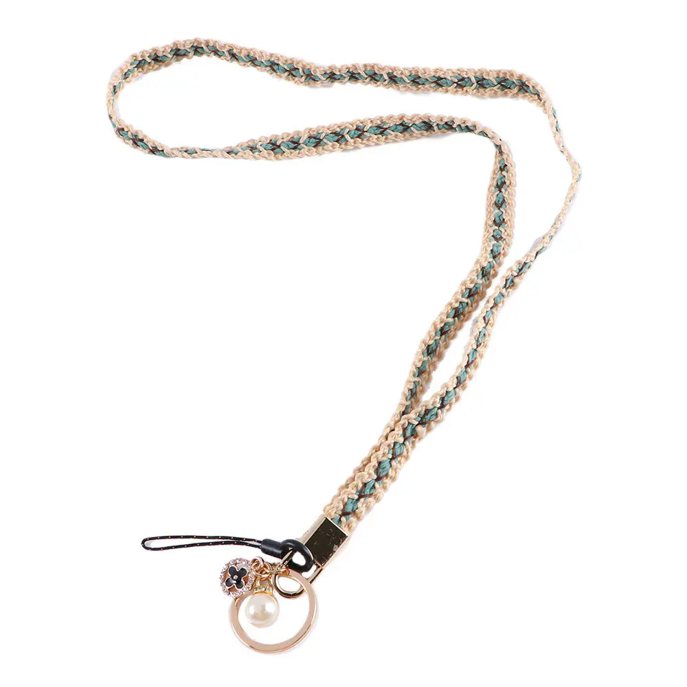 

Keys Holder Hang Rope Woolen Braid Accessories Keychain Lanyard Mobile Phone Straps Phone Lanyard Neck Strap