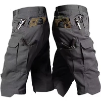 Pantalones cortos de combate tácticos Ripstop para exteriores para hombre, pantalones cortos de verano para acampar, escalar, senderismo, anticolpes, M-6XL con múltiples bolsillos, Toursers
