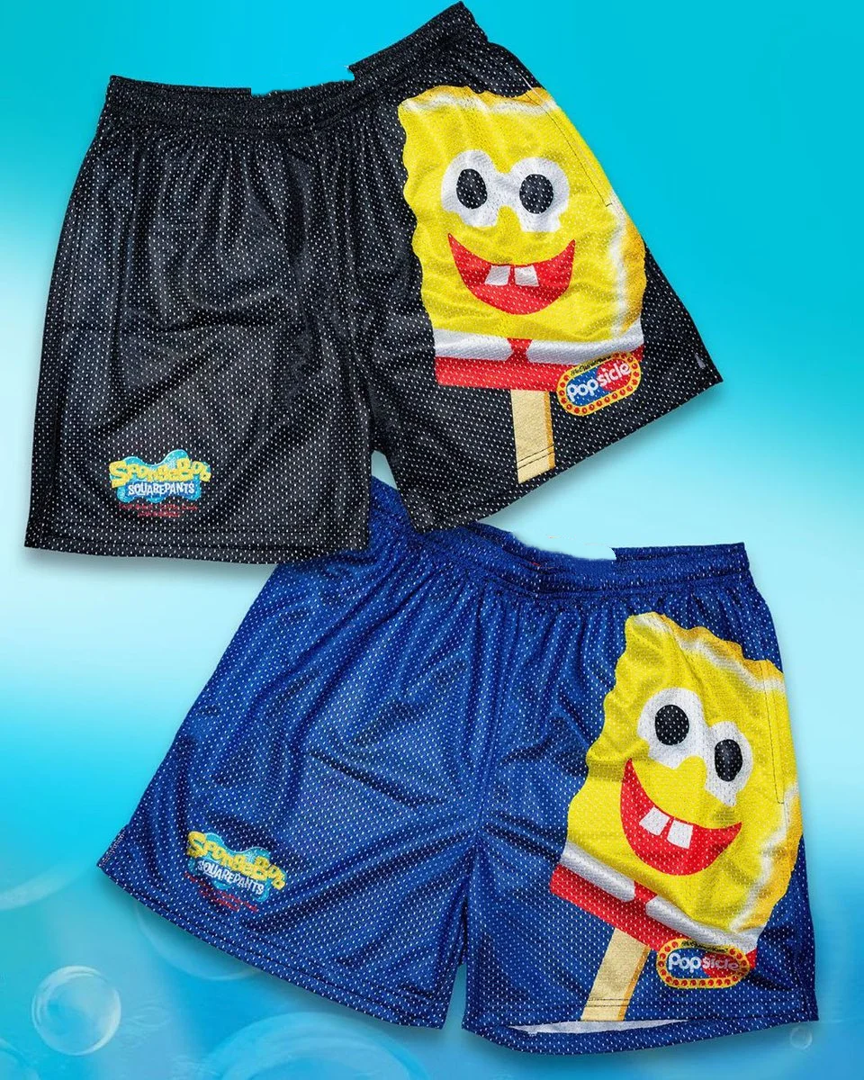 Cute and Quirky SpongeBob SquarePants 3D Printed Shorts for Adults and Children, Cosplay Casual Sports Loose Pants