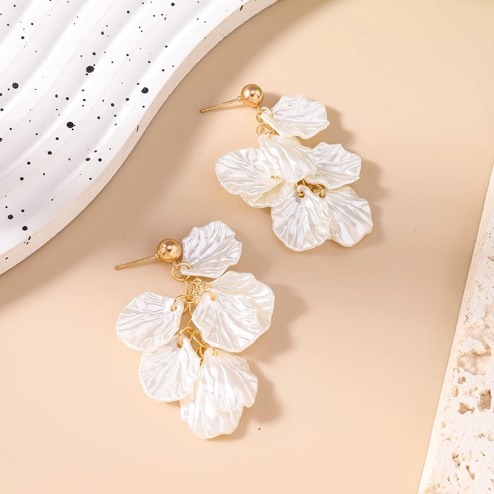 Aihua Mode Weiß Shell Sommer Strand Ohrringe Täglichen Mädchen Heißer Verkauf Baumeln Ohrringe Geburtstag Party Schmuck Geschenke – Detail 2