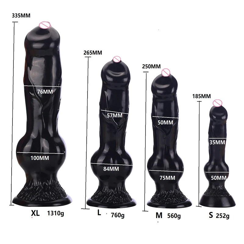 

S/M/L/XL Dog Dildo Vaginal Anal Plug Big Buttplug Fake Penis Sex Toys For Women /Men Masturbators Big Dildos 18 Adults Sexy Shop