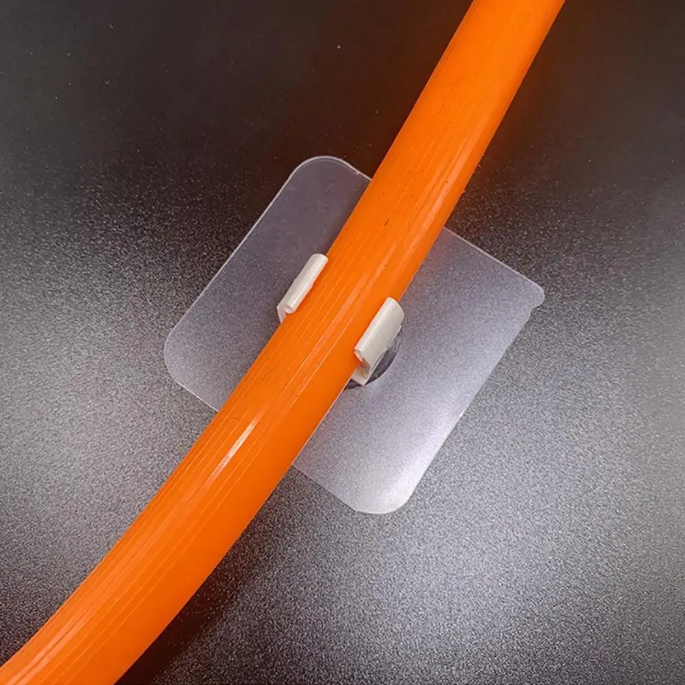 

1/5Pcs Punch-free Self-adhesive Pipe Clamp Garden Irrigation Watering Adapter Water Tube Holder Fixed Snap Fittings