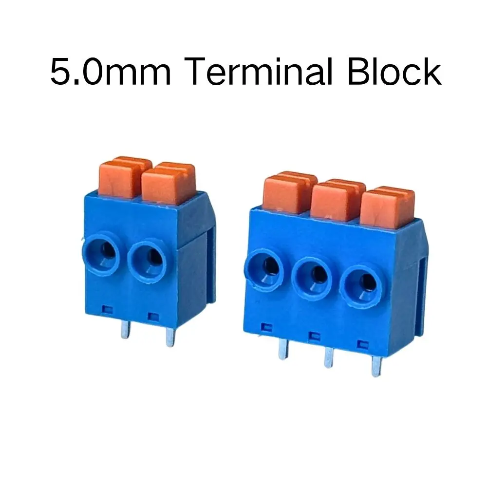 20PCS  Spring terminal block DG390 KF270 5.0MM PITCH SCREWLESS CONNECTOR
