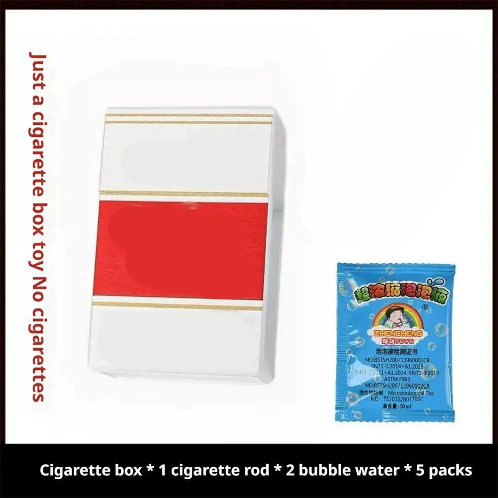 Nieuwe plastic doos voor stressverlichting Bellenblaasgadget Een stressverlichtend speelgoed Volwassenen Een doos 2 bellenstokken en 5 verpakkingen Bellenoplossing