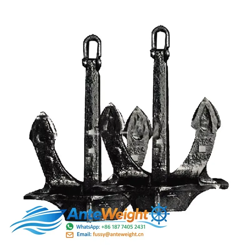 ABC Hall Anchor for Marine Vessel Hot Dip Galvanized Steel DNV ABS Certified Customizable Weight