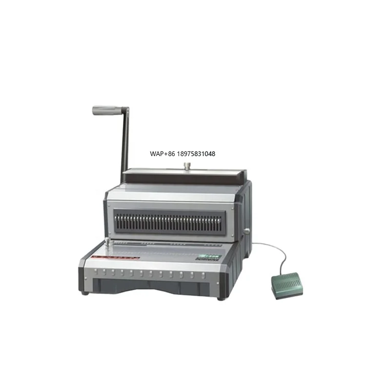 Yps D310 Automatic Double Wire Binding Machine with 20mm Wire 0.75KW Power-New Style Comb Binder for Office & School Supplies